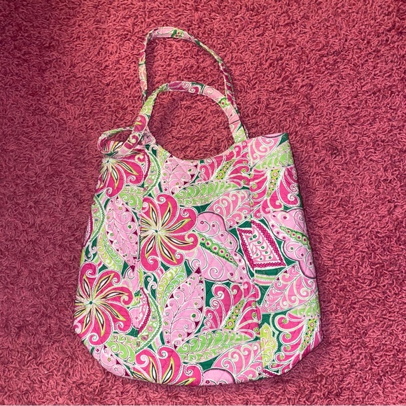 Vera Bradley Pinwheel Pink Tote - Picture 3 of 7